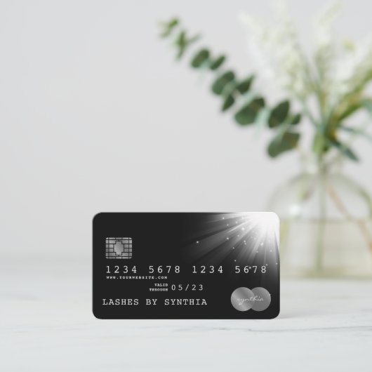 Style carte de crédit Silver (Debout devant)