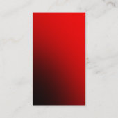 Style Carte de visite professionnel tendance rouge (Dos)