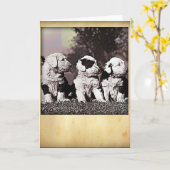 Style Carte de voeux Chiffres anglais (Fleur jaune)