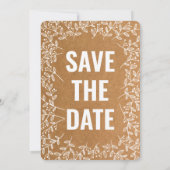 Style Carton Moderne Enregistrer La Carte Date (Dos)