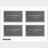 Style Chalkboard noir Votre Stickers Étiquette pri (Feuille)