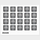 Style Chalkboard Stickers Favonalized Personnalisé (Feuille)