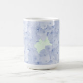 Style champêtre Blue Hydrangeas Café Mug (Centre)