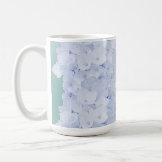 Style champêtre Blue Hydrangeas Café Mug (Gauche)