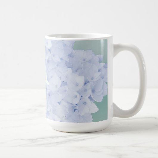 Style champêtre Blue Hydrangeas Café Mug (Droite)