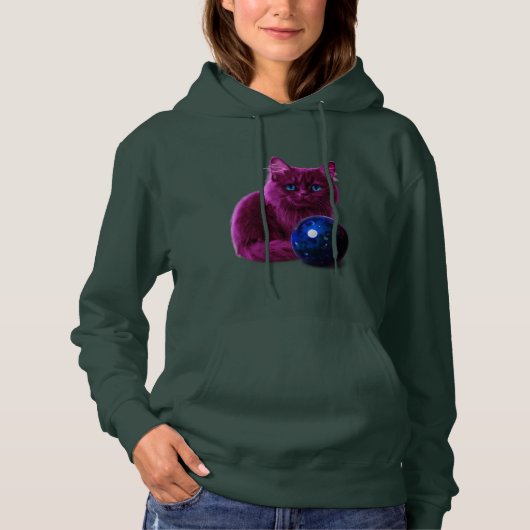 Style chat confortable avec Sweat - shirt à capuch (Devant)