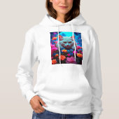 Style chat confortable avec Sweat - shirt à capuch (Devant)