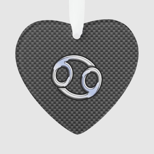 Style Chrome Cancer Panneau Zodiaque Fibre de carb (devant)