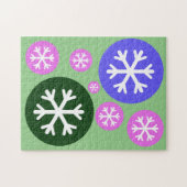 Style Circulaire Flocon de neige Puzzle couleur ne (Horizontal)