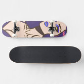 Style comique jolie femme Skateboard (Horz)