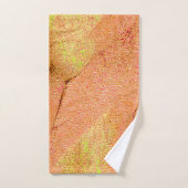 Style cuir ridé avec peinture usée, saumon (Serviette à main)