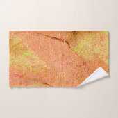 Style cuir ridé avec peinture usée, saumon (Serviette à main)