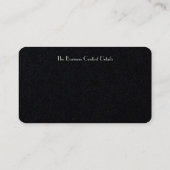 STYLE D'AFFAIRES ET DESIGN ROSE carte de visite (Dos)