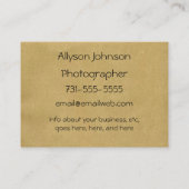 Style d'amusement vos cartes de visite de photo (Dos)