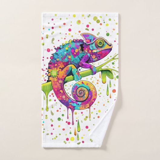Style d'aquarelle des teintures Chameleon (Serviette à main)