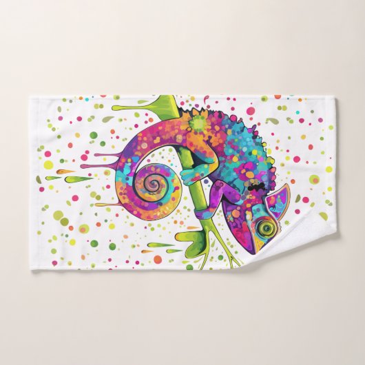 Style d'aquarelle des teintures Chameleon (Serviette à main)