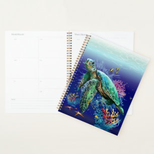 Style d'aquarelle sous-marine de tortue marine