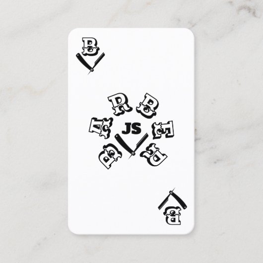 Style de barbier de cartes d'eau (Devant)