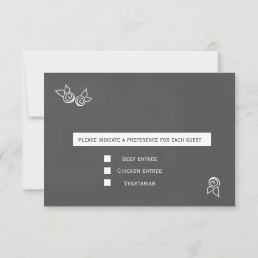 Style de calque gris ardoise RSVP et menu (Dos)