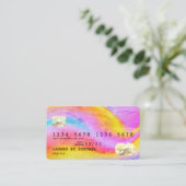 Style de carte de crédit Gold Modern Ajouter un lo (Debout devant)