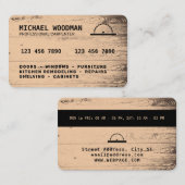 Style de carte de crédit imitation  (Devant / Derrière)