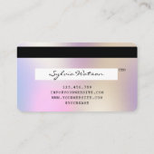 Style de carte de crédit moderne Holographe (Dos)