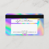 Style de carte de crédit moderne Holographe Merci (Dos)