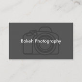 Style de carte de visite de photographe (Dos)