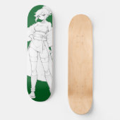 Style de combat Anime Girl Skateboard Deck (Recto)