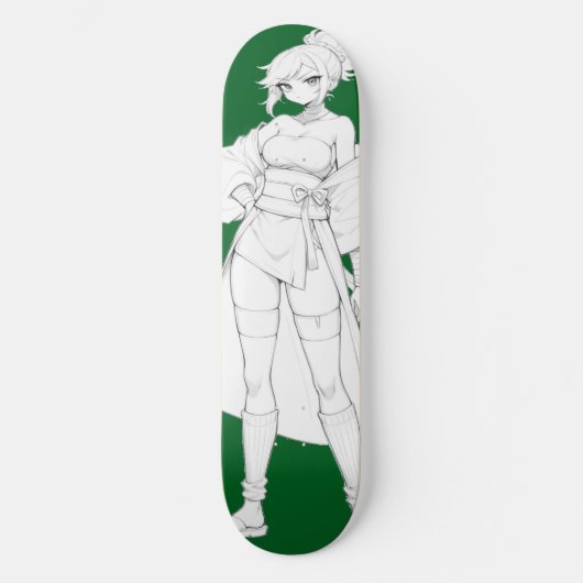 Style de combat Anime Girl Skateboard Deck (Recto)