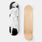 Style de combat Anime Girl Skateboard Deck (Recto)