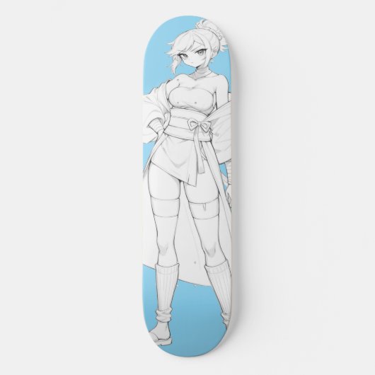 Style de combat Anime Girl Skateboard Deck (Recto)