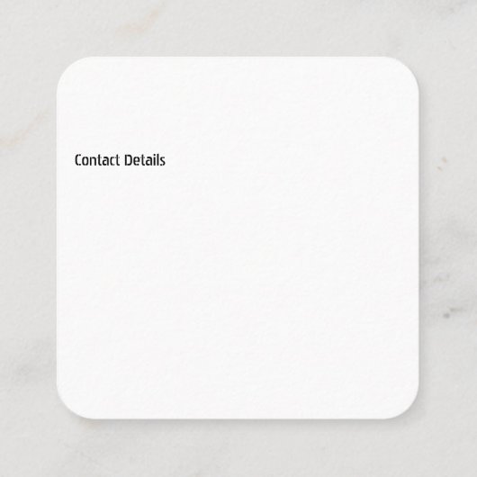 STYLE DE CONCEPTION CRYSTAL carte de visite (Dos)