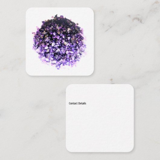 STYLE DE CONCEPTION CRYSTAL carte de visite (Devant / Derrière)