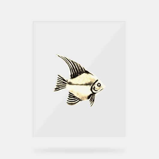 STYLE DE CONCEPTION DE POISSON DE SIGNE ACRYLIQUE (Recto)