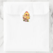 style de dessin animé autocollant de poulet mignon (Sac)