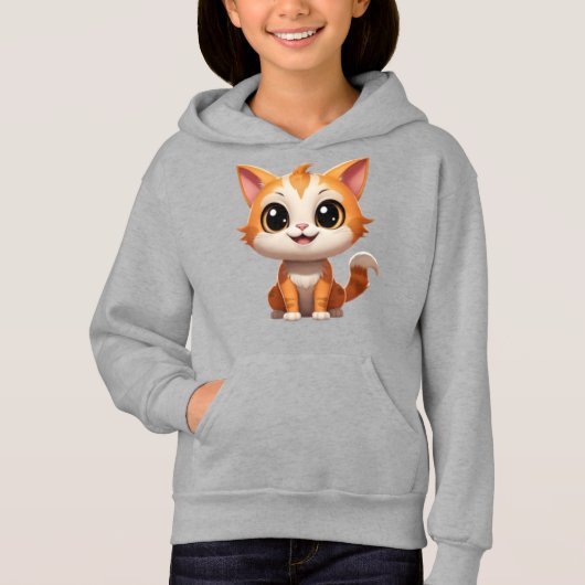 Style de dessin animé de chat orange mignon - 8973 (Devant)