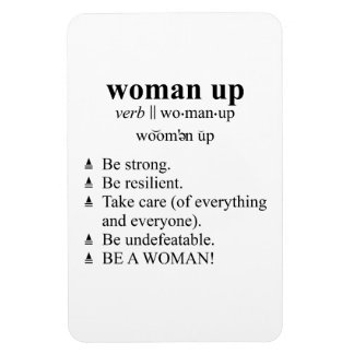 Style de dictionnaire Définition "Woman Up" Magnet