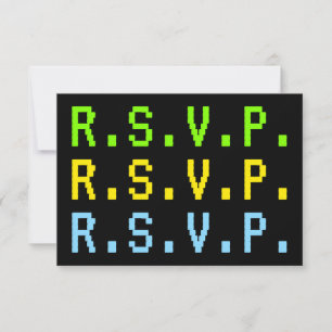 Style de Digitals, carte ringarde de "R.S.V.P."