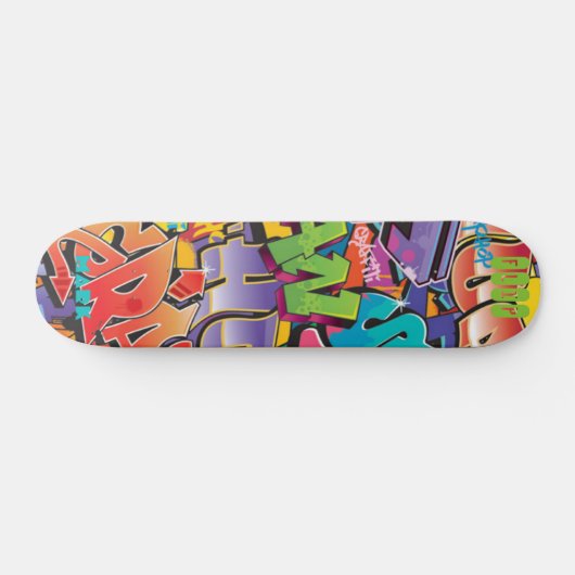 Style de graffiti de skateboard avec nom (Horz)