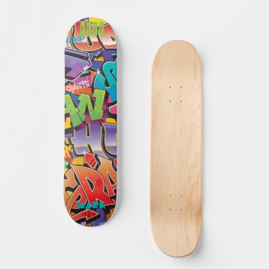 Style de graffiti de skateboard avec nom (Recto)