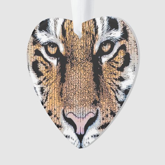 Style de graphique de portrait de tigre (devant)