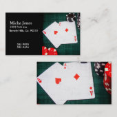 Style de grunge de cartes et de jetons de poker de (Devant / Derrière)