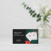 Style de grunge de cartes et de jetons de poker de (Debout devant)