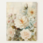 Style de journal en junk Rose blanche Illustration (Dos)