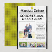 Style de journal Family Newsletter Carte de vacanc (Devant / Derrière)