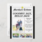 Style de journal Family Newsletter Carte postale d (Devant / Derrière)