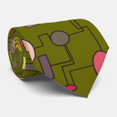 Style de l'ère atomique Cravate masculine 1950's V (Roulé)