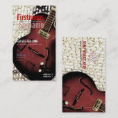Style de magazine de guitare avec Carte de visite  (Devant / Derrière)