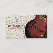 Style de magazine de guitare avec Carte de visite  (Dos)